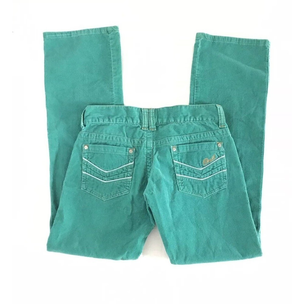 O'Neill | Womens Colored Corduroy Jeans Size 1 Blue Straight Leg Low Rise